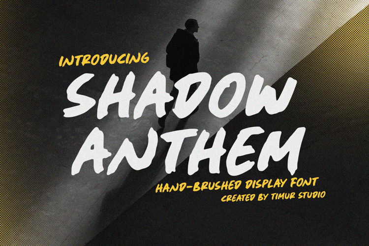 Shadow Anthem Font website image