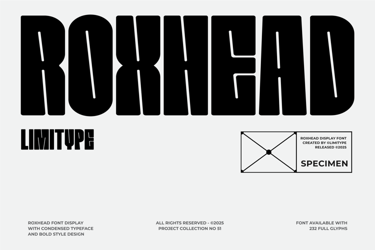 Roxhead – Condensed Font website image