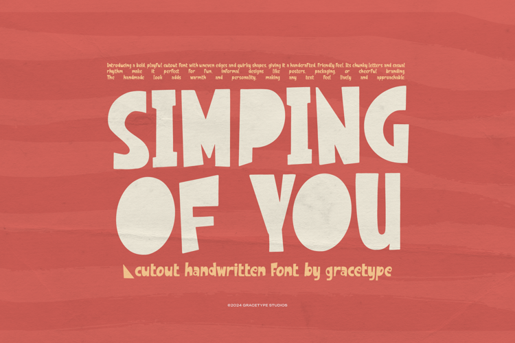 Simping of You Font website image