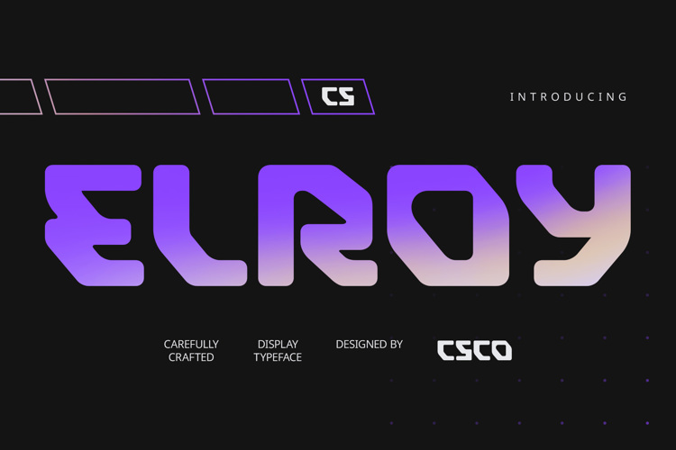CS Elroy Font website image
