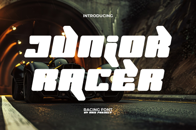 Junior Racer Font website image