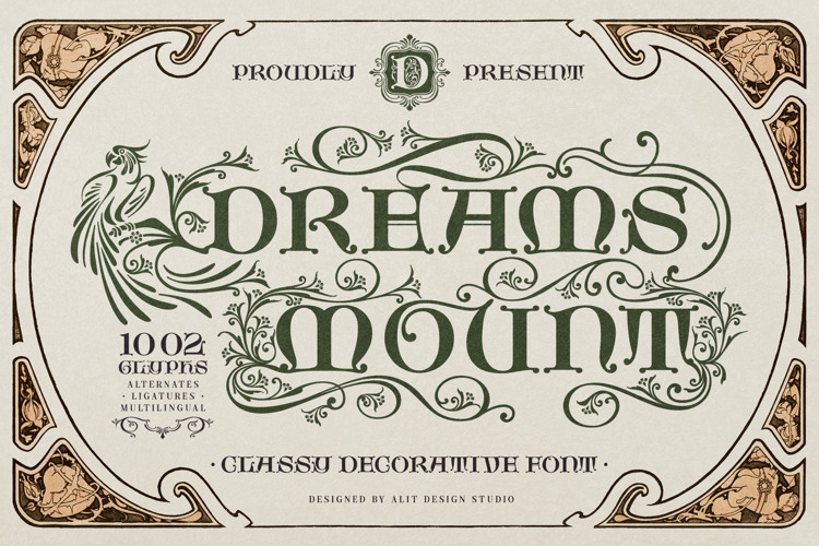 Dreams Mount Font website image