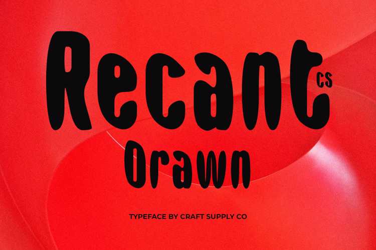 CS Recant Drawn Font website image