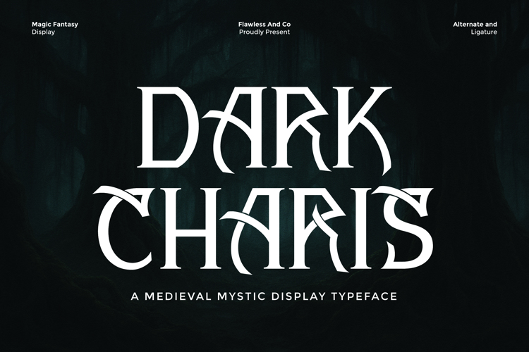 DARK CHARIS Font website image