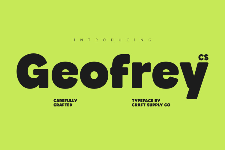CS Geofrey Font website image