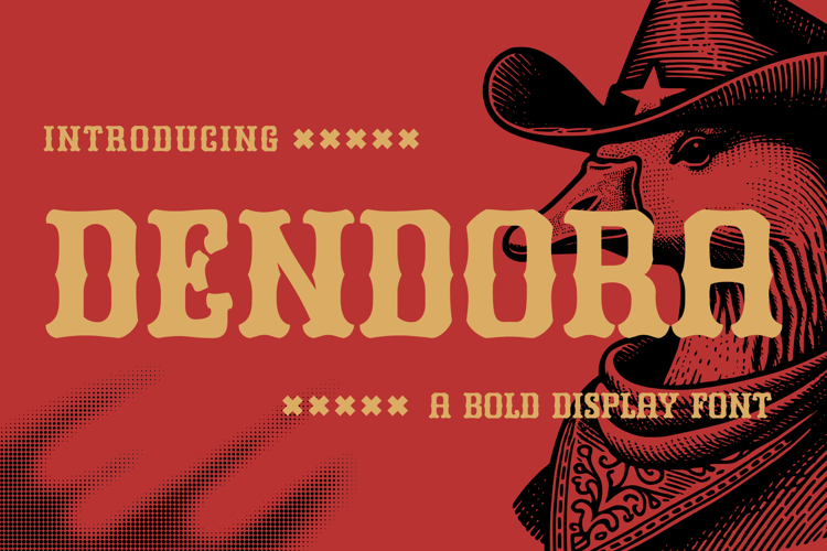 Dendora Font website image