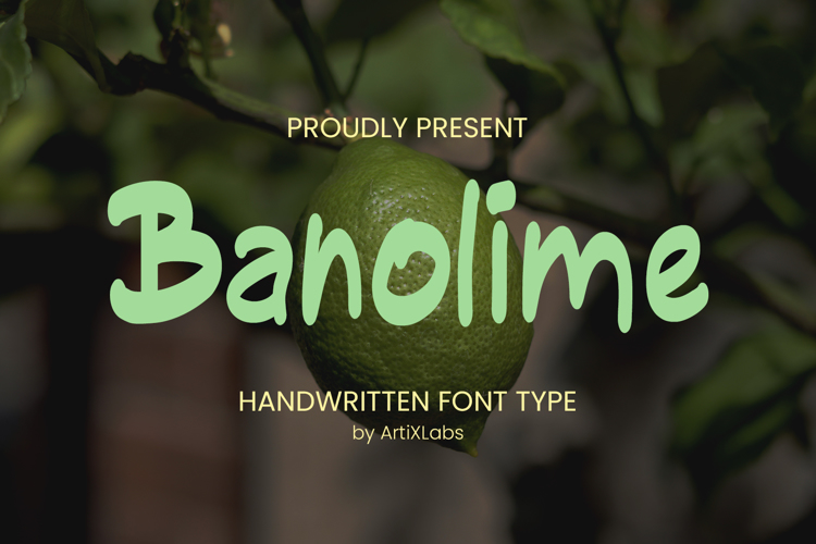 Banolime Font website image