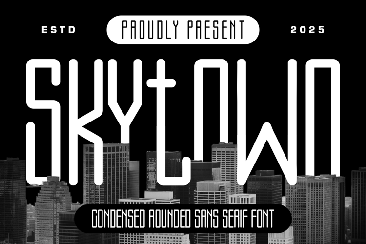 Skytown Font website image