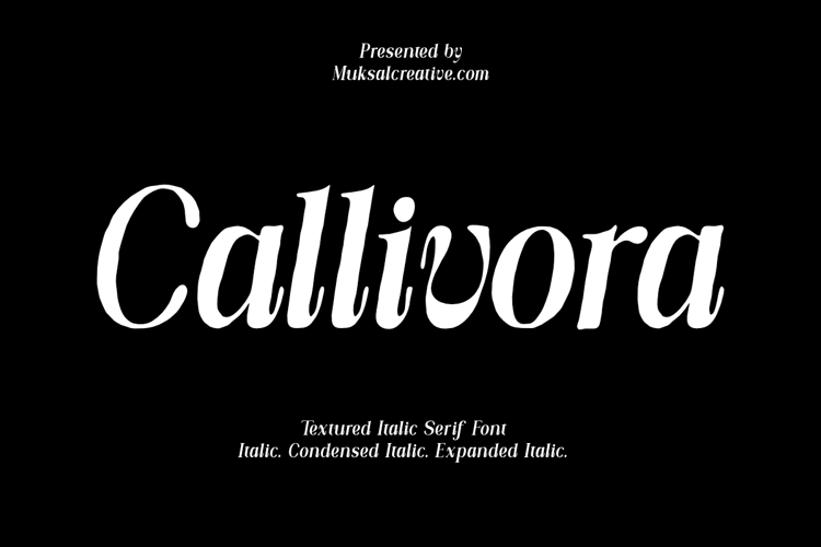 Callivora Font website image
