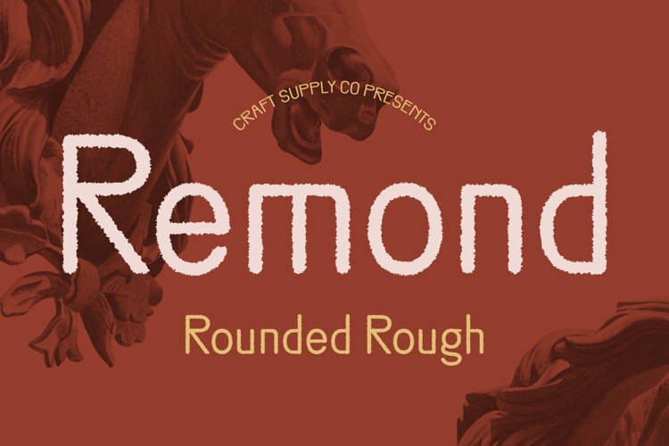 Remond Rounded Rough Font website image