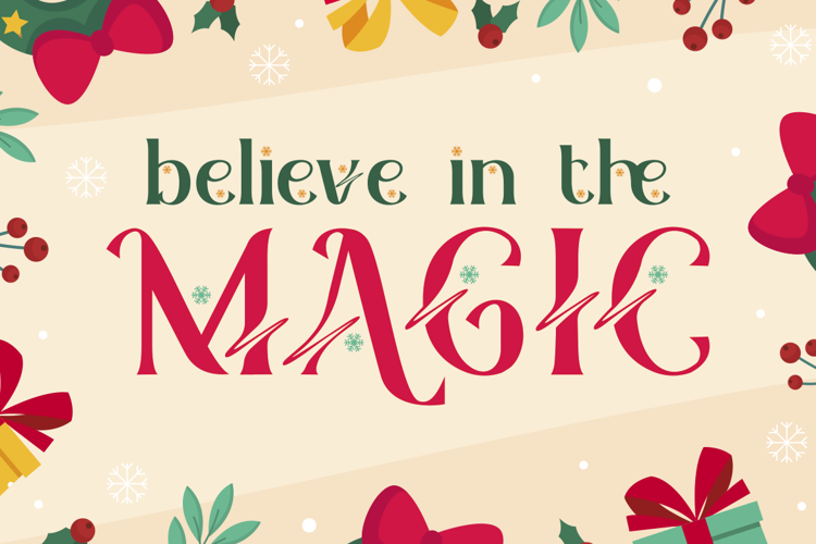 Spark Jingle Font website image