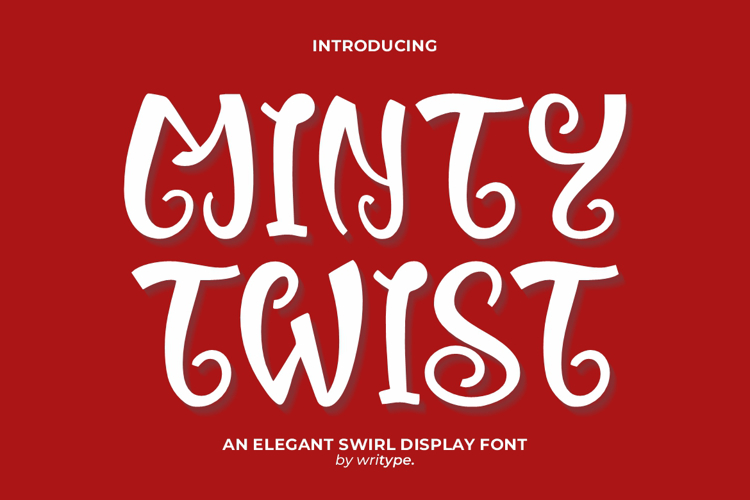 WR Minty Twist Font website image