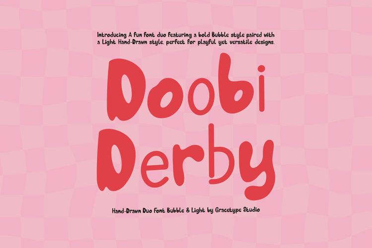 Dooby Derby Font website image