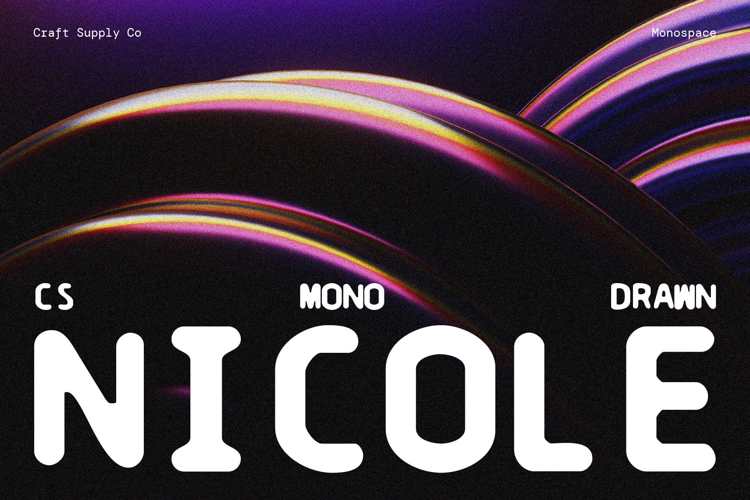 CS Nicole Mono Drawn Font website image
