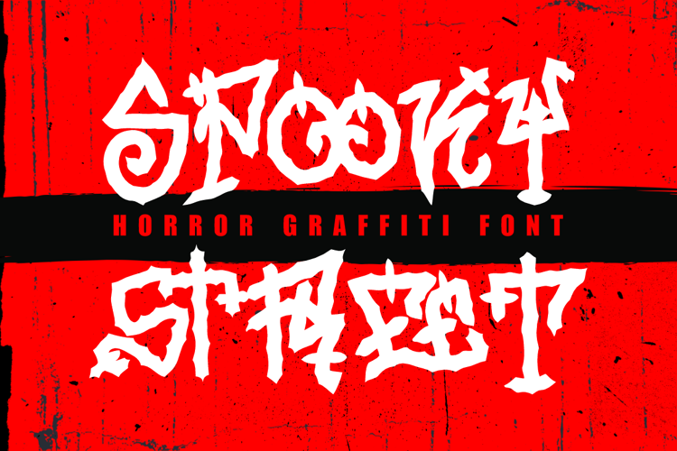Spooky Street Font website image