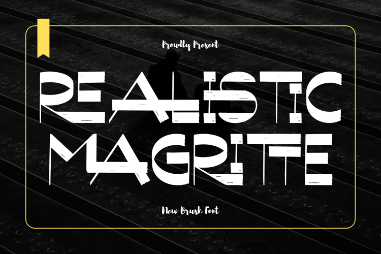 Realistic Magritte Font website image