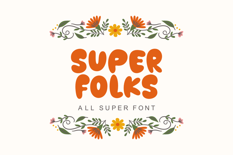 Super Folks Font website image