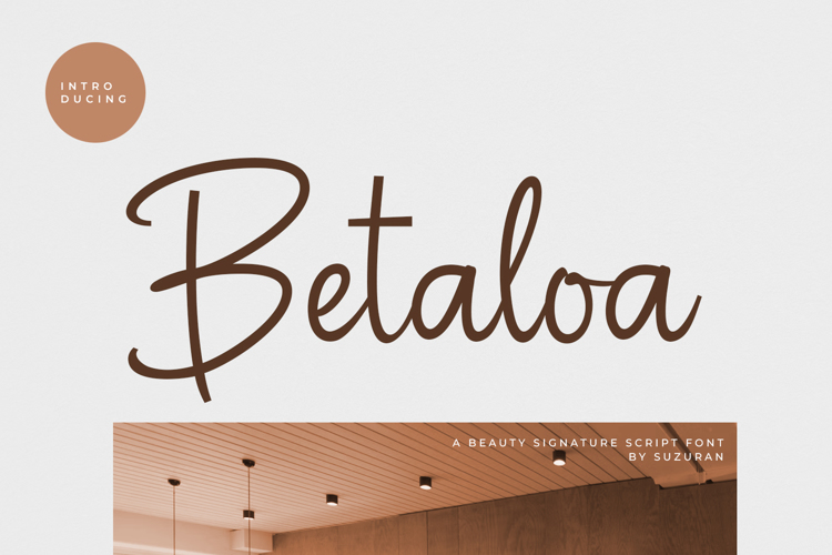 Betaloa Font website image