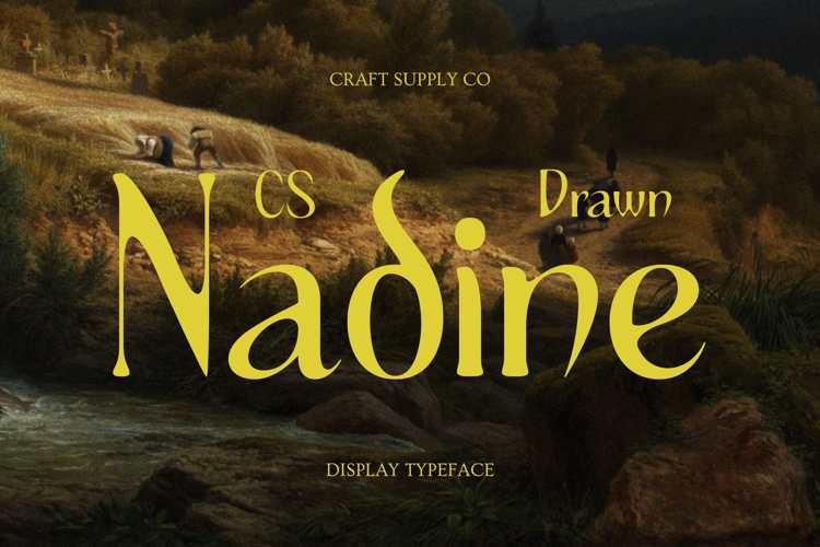 CS Nadine Drawn Font website image