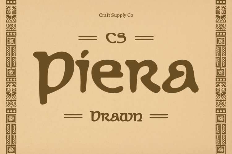 CS Piera Drawn Font website image