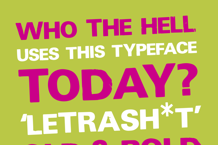 Letrashit Font website image