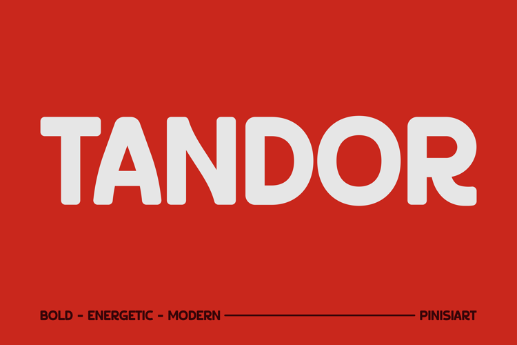 Tandor Font website image