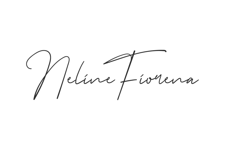 Neline Fiorena Font website image