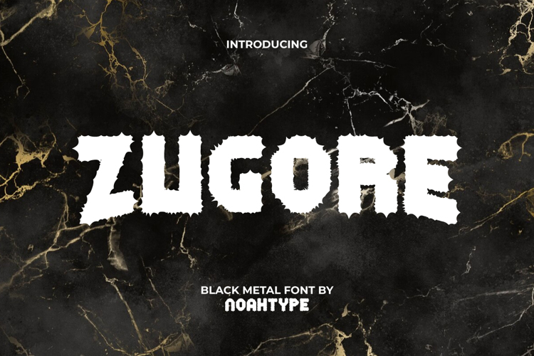 Zugore Font website image