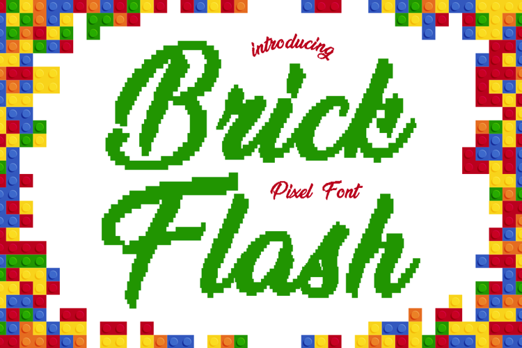 Brick Flash Font website image