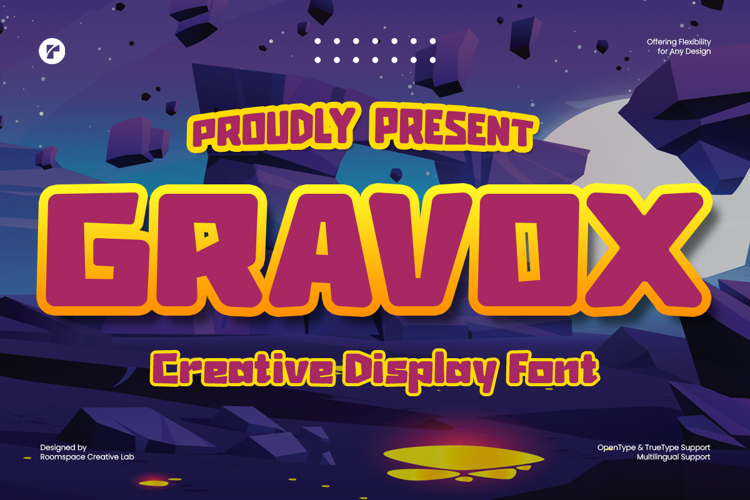 Gravox Font website image