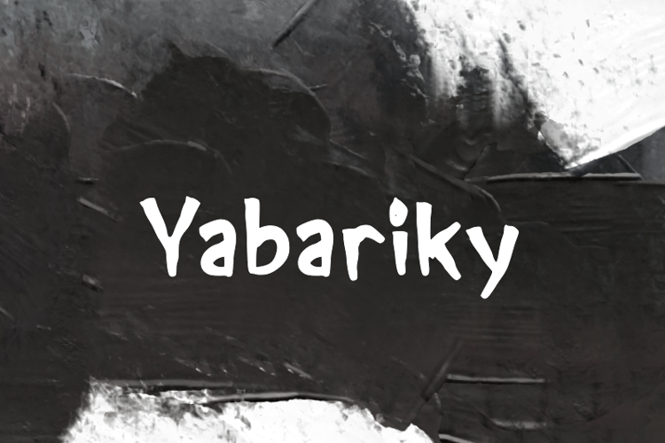 y  Yabariky Font website image