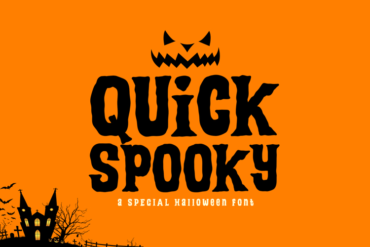Quick Spooky Font website image