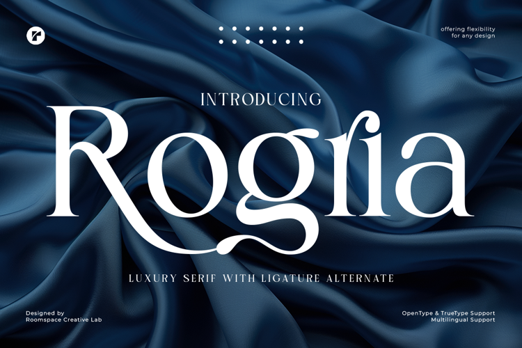Rogria Font website image