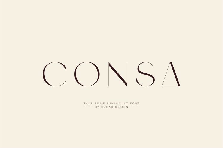 Consa Font website image