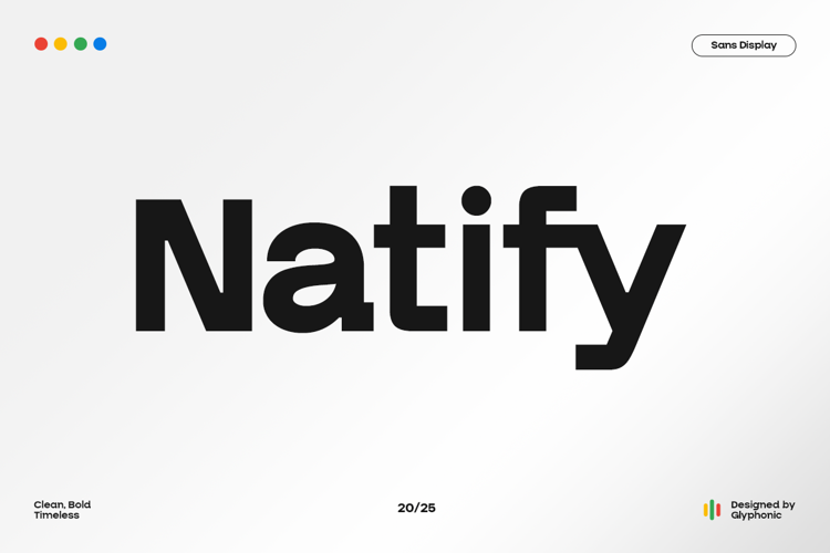 GC Natify Font website image