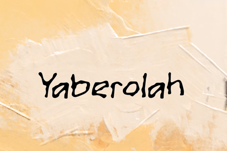 y  Yaberolah Font website image