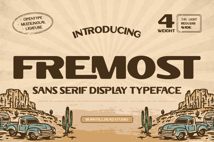 Fremost Font website image