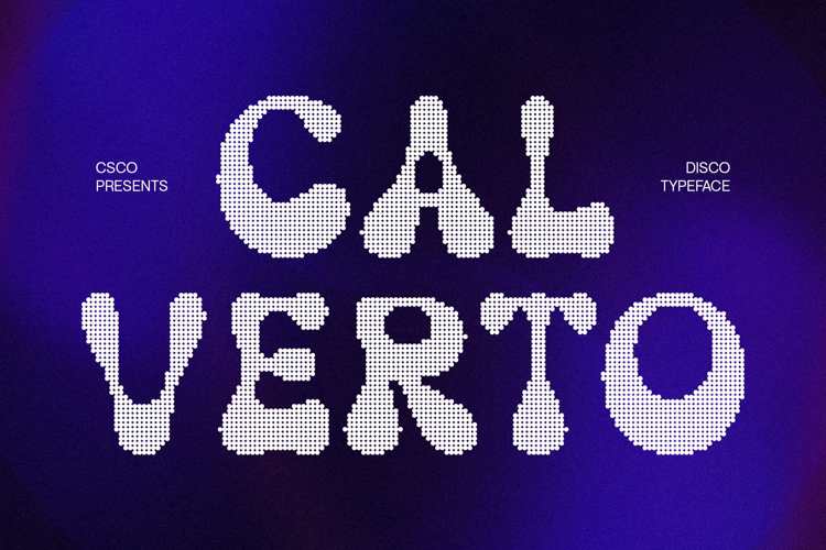 Calverto Disco Font website image