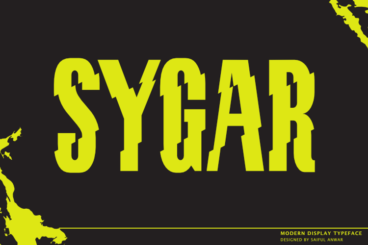 Sygar Font website image