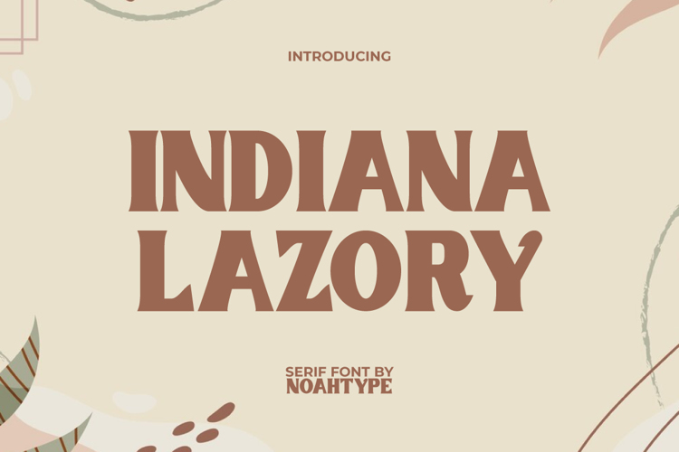 Indiana Lazory Font website image
