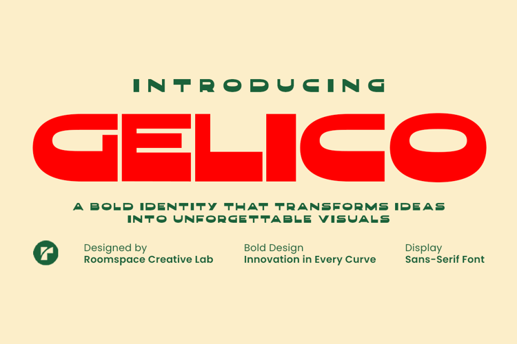 Gelico Font website image