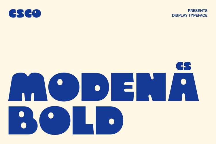 CS Modena Font website image