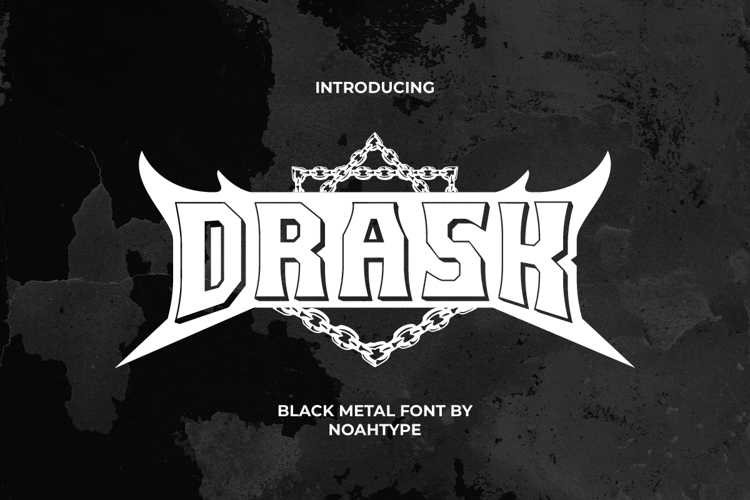 Drask Font website image