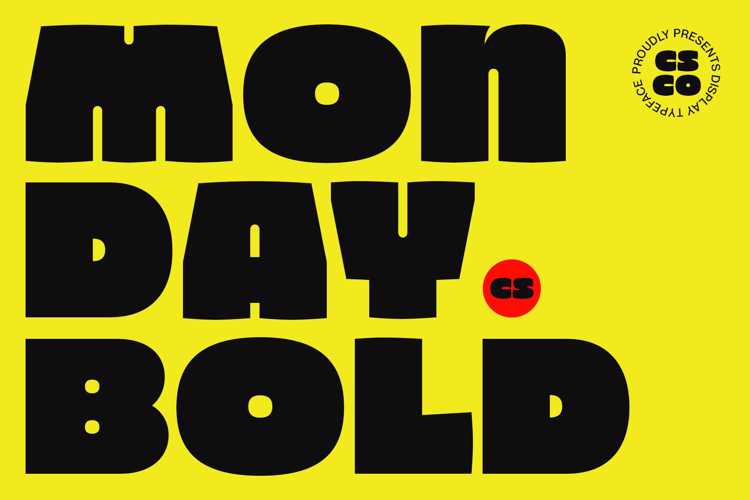 CS Monday Font website image