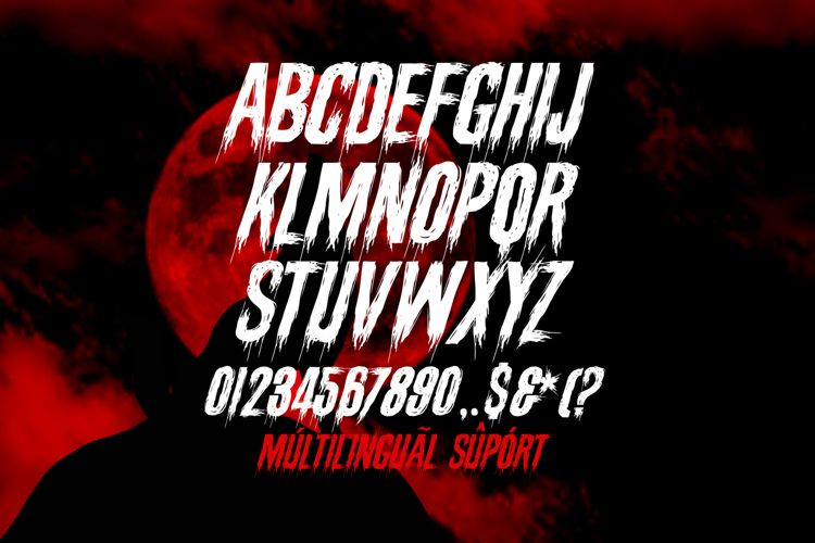 Death Stinger Font website image