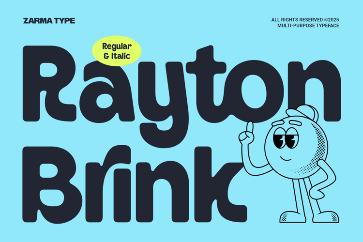 Rayton Brink Font website image
