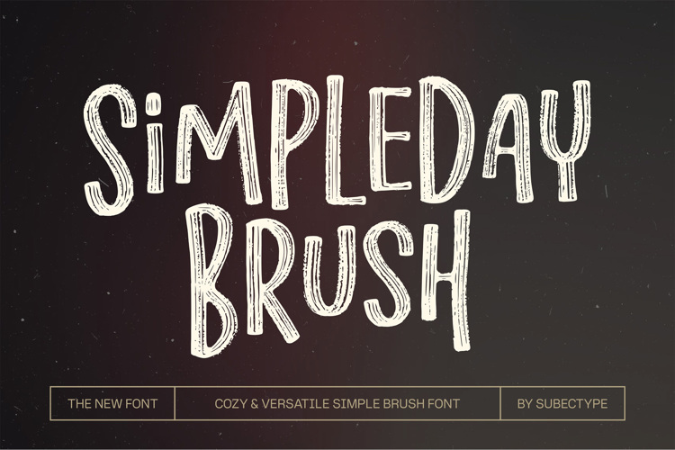 Simpleday Brush Font website image
