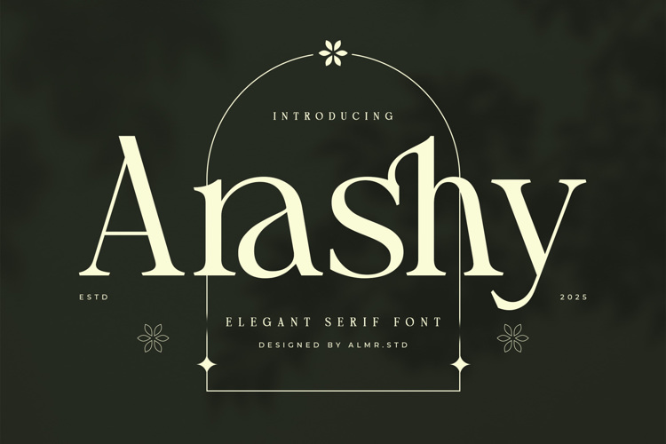 Arashy Font website image