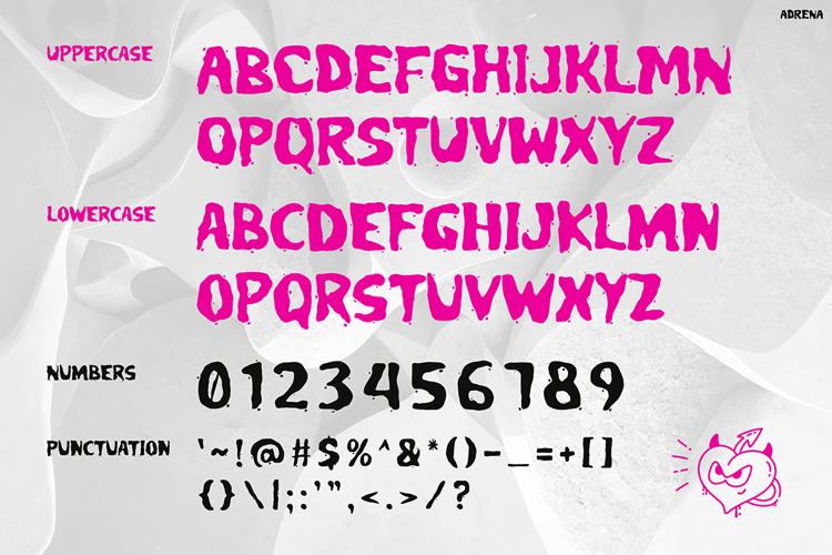ADRENA Font website image