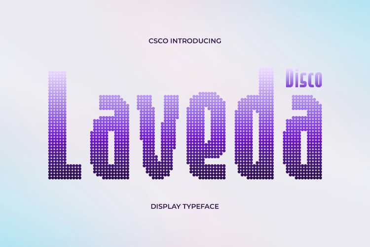 Laveda Disco Font website image
